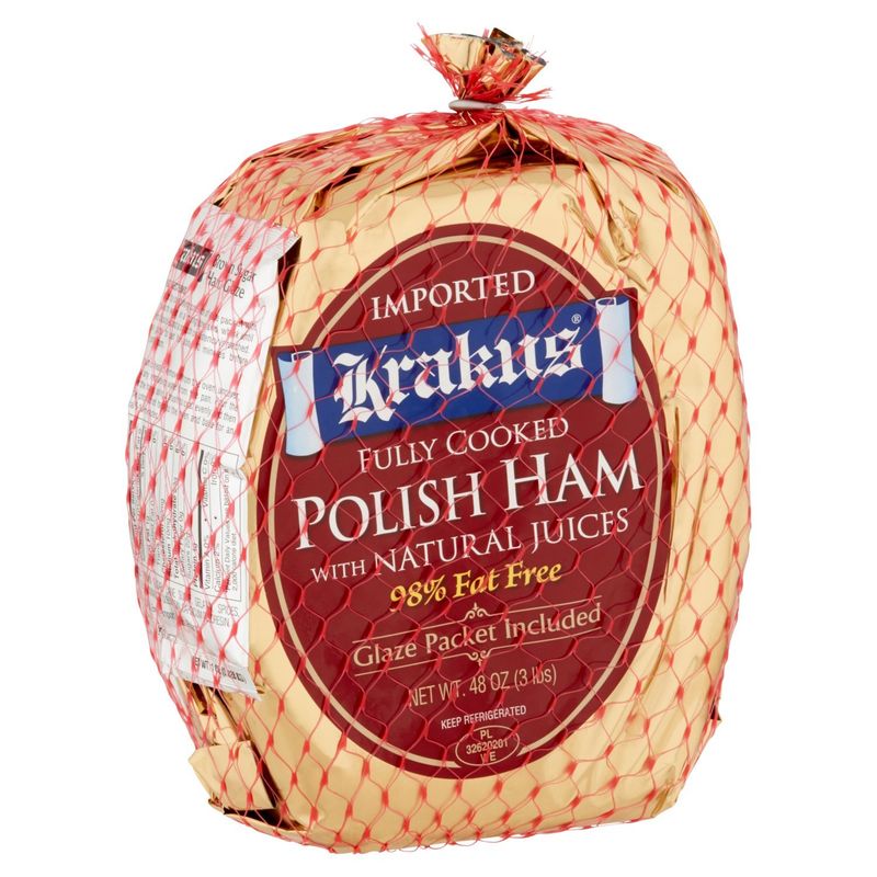 Krakus Fully Cooked Polish Ham with Natural Juices, 48 oz