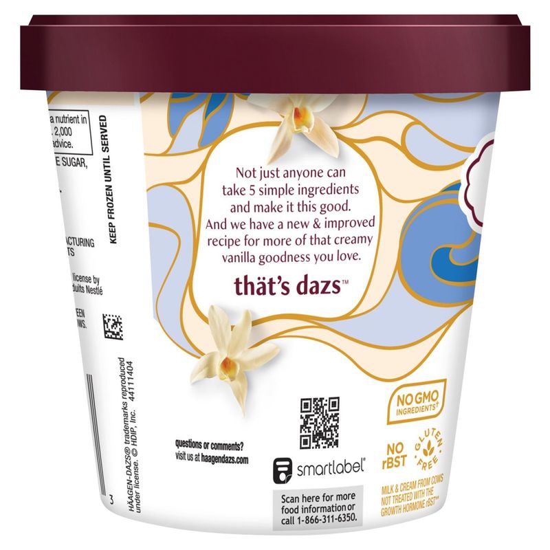 Häagen-Dazs Vanilla Ice Cream, 14 fl oz