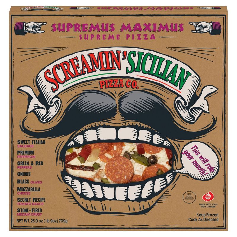 Screamin' Sicilian Pizza Co. Supremus Maximus Supreme Pizza, 25.0 oz