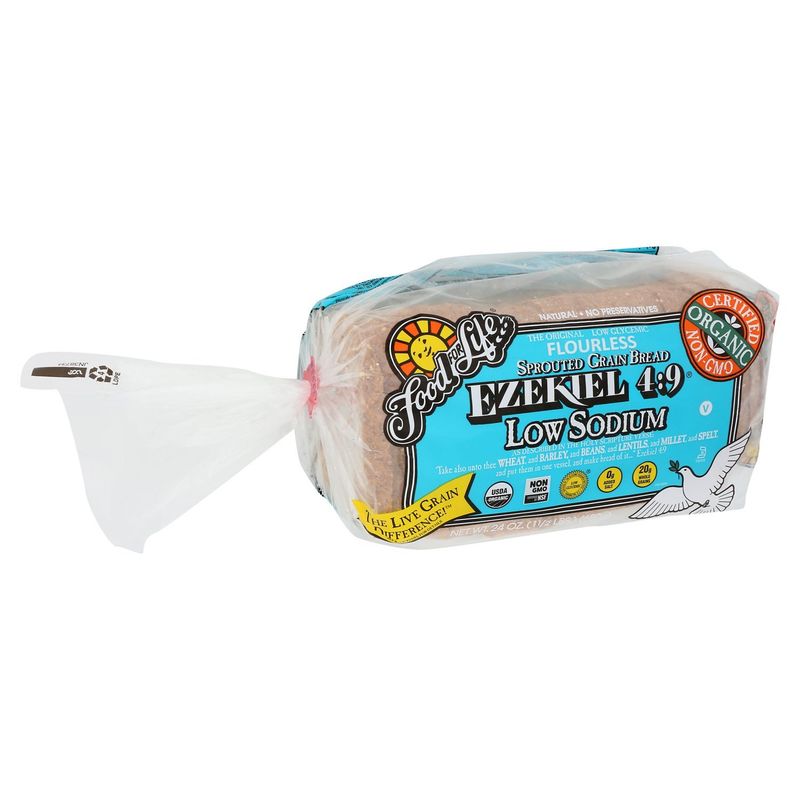 Food For Life Ezekiel 4:9 Low Sodium Sprouted Grain Bread, 24 oz