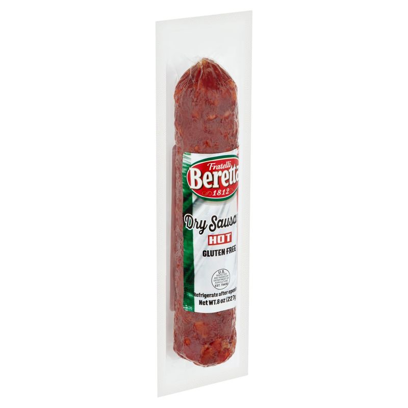 Fratelli Beretta Hot Dry Sausage, 8 oz