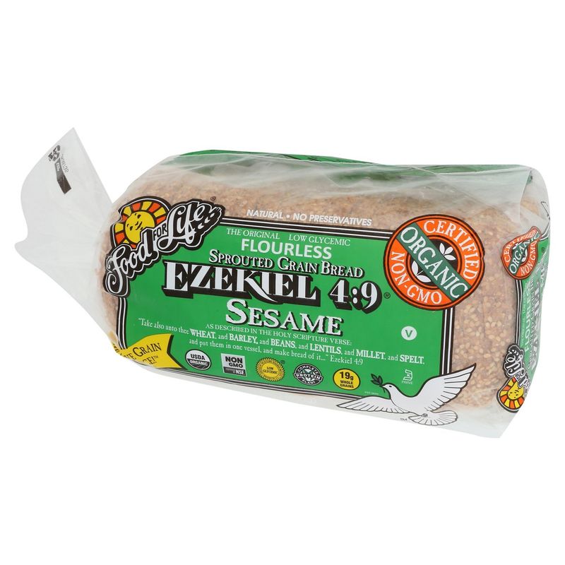 Food For Life Ezekiel 4:9 Sesame Sprouted Grain Bread, 24 oz