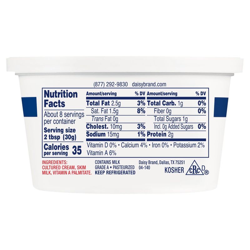 Daisy Light Sour Cream, 8 oz