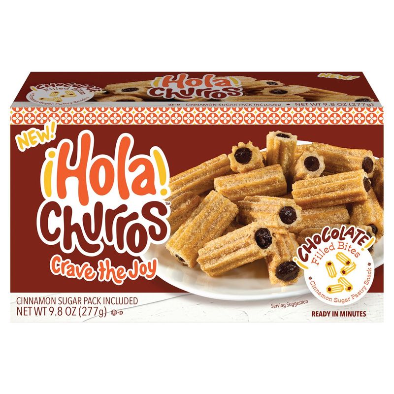 Hola Churros Chocolate Filled Bites, 9.8 oz