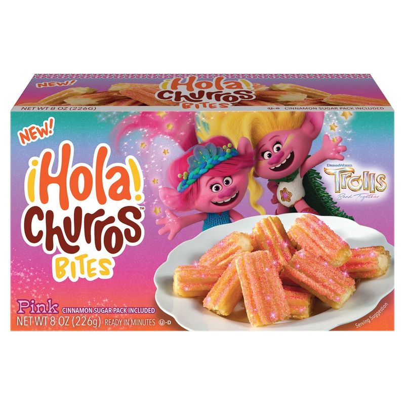 Hola Churros Pink Cinnamon Sugar Bites, 8 oz