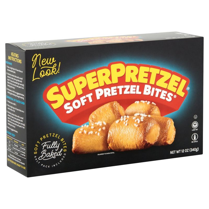 SuperPretzel Fully Baked Soft Pretzel Bites, 12 oz