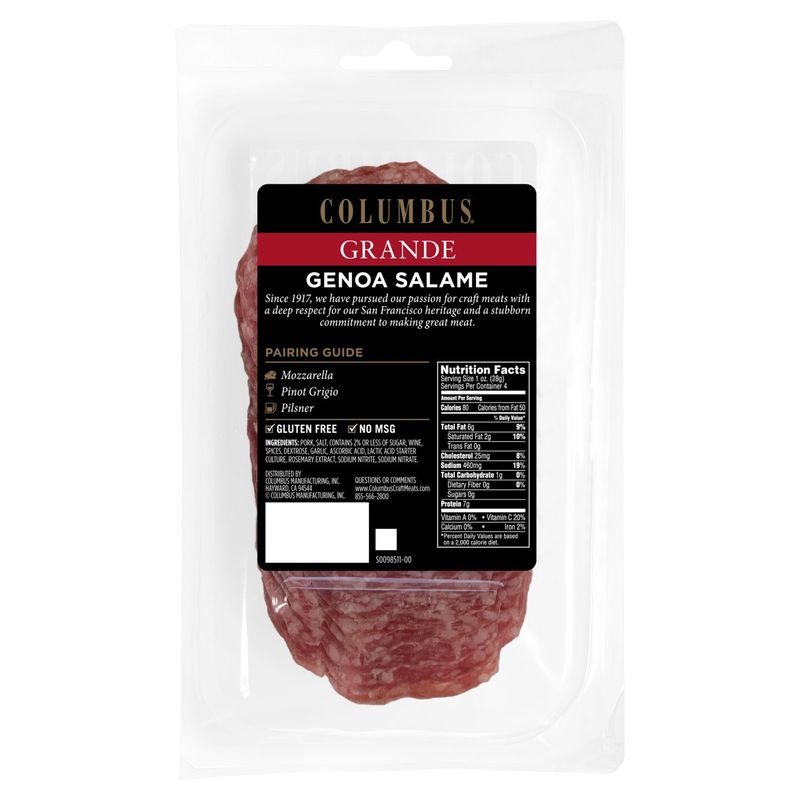 Columbus Grande Genoa Salame, 4 oz