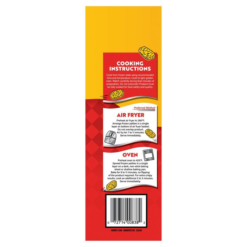 McCain Quick Cook Hashbrowns Potato Patties, 20 oz