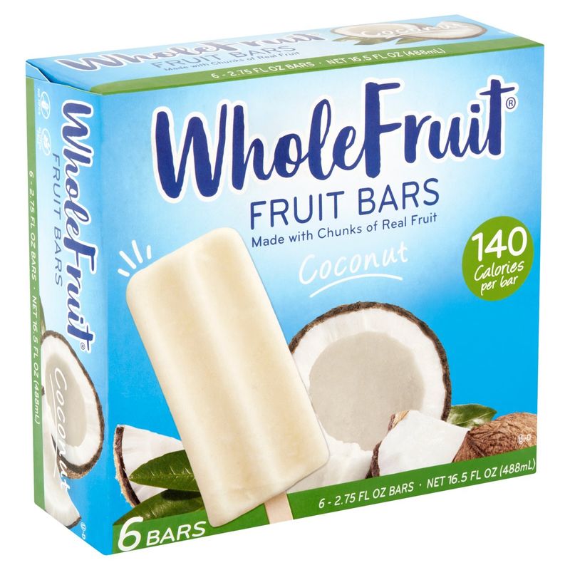 Whole Fruit Coconut Fruit Bars, 2.75 fl oz, 6 count