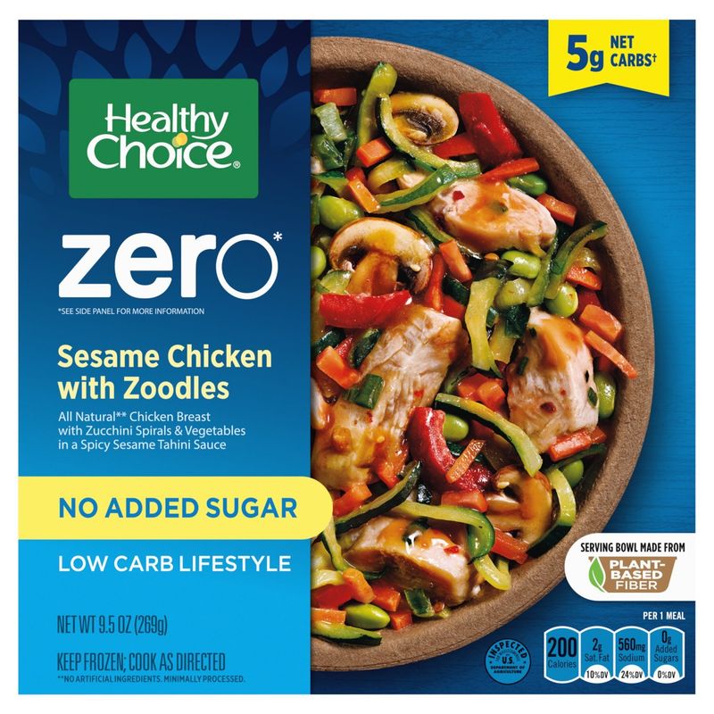 Healthy Choice Zero Sesame Chicken with Zoodles, 9.5 oz