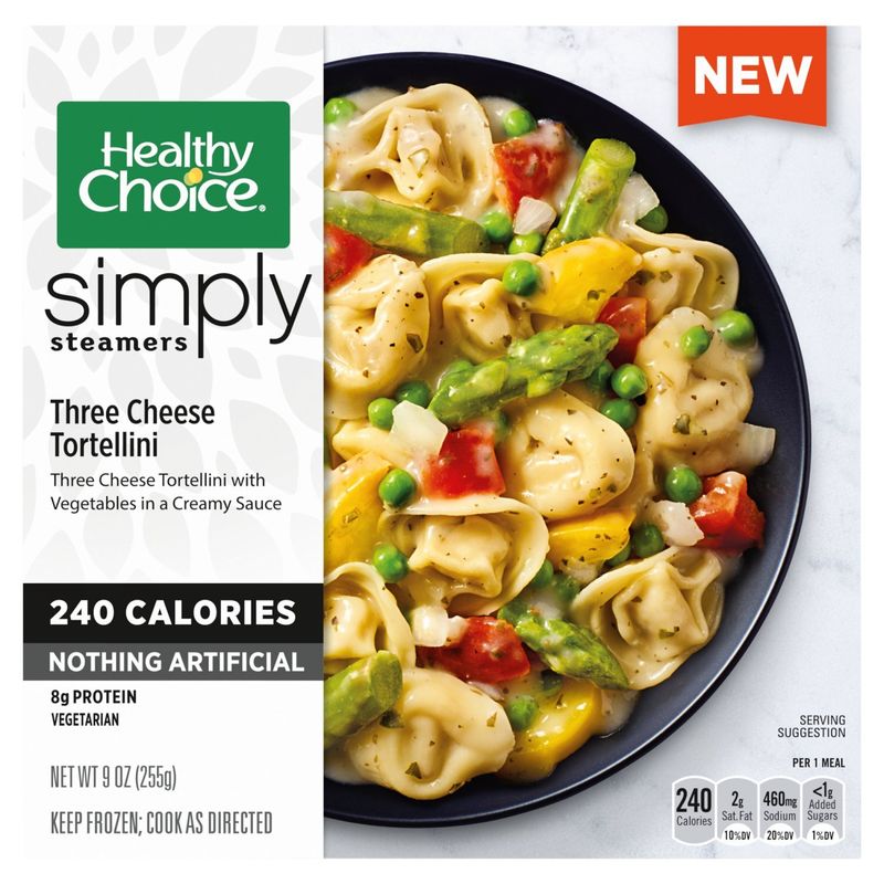 Healthy Choice Simply Steamers Three Cheese Tortellini, 9 oz