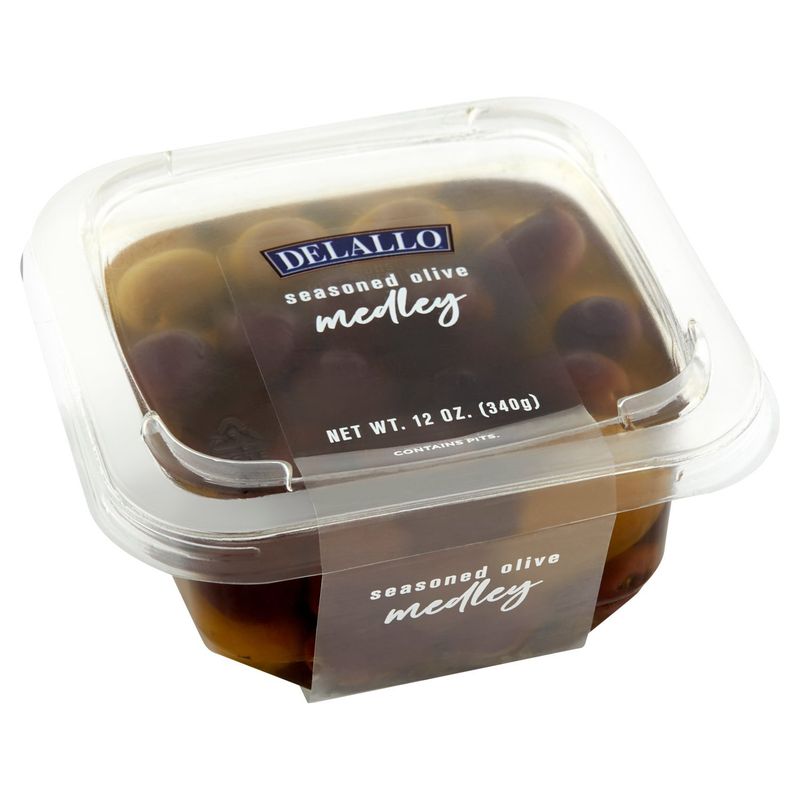 DeLallo Seasoned Olive Medley, 12 oz