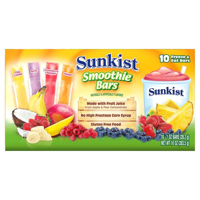 Sunkist Smoothie Bars, 1 oz, 10 count
