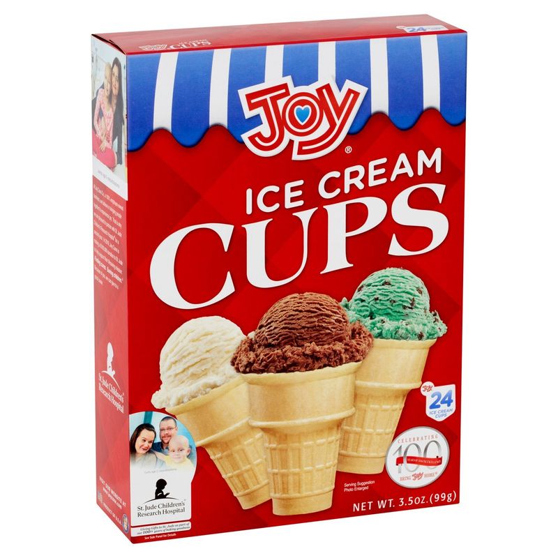 Joy Ice Cream Cups, 24 count, 3.5 oz