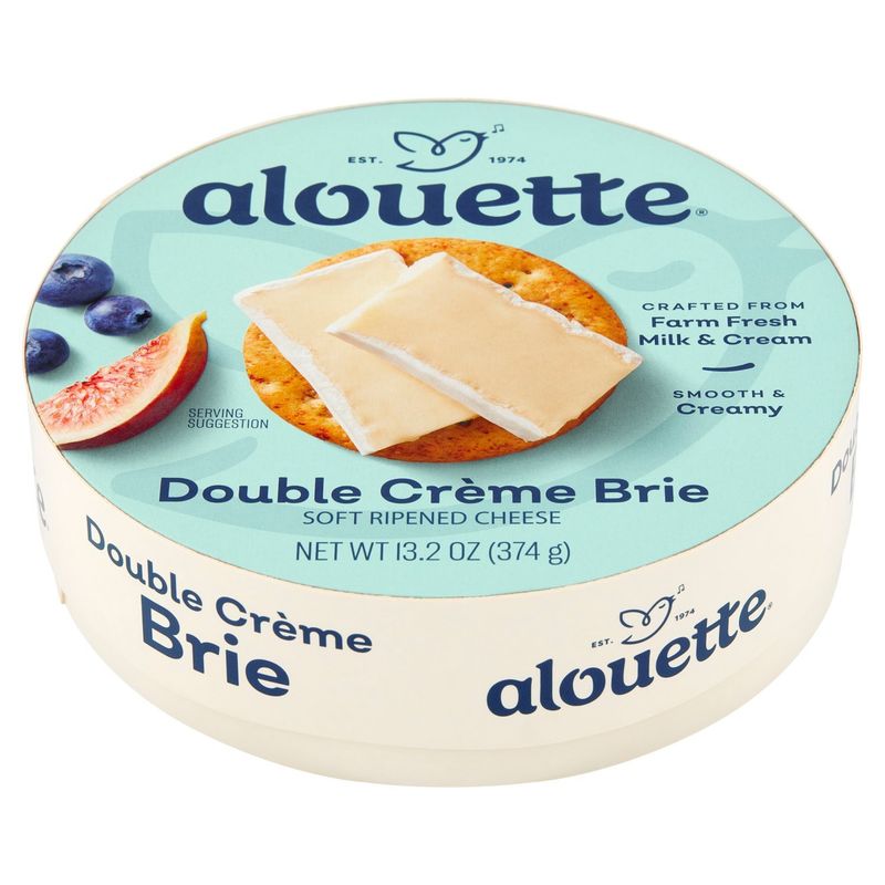 Alouette Brie Double Crème Soft Ripened Cheese, 13.2 oz