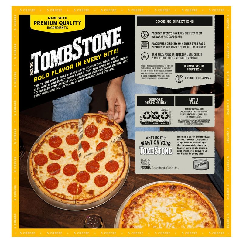 Tombstone Original 5 Cheese Pizza, 18.5 oz