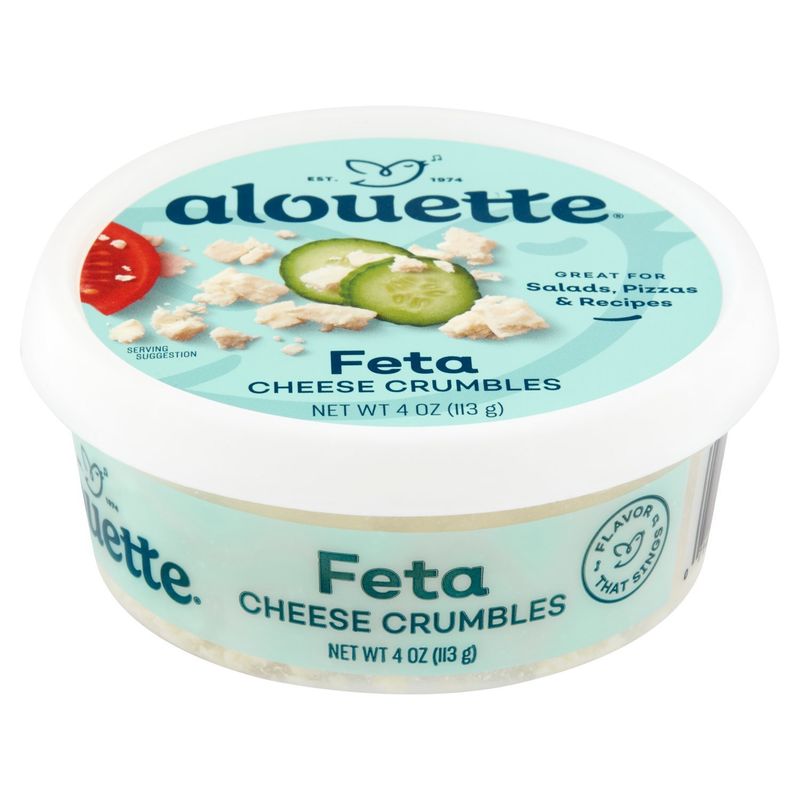 Alouette Feta Cheese Crumbles, 4 oz