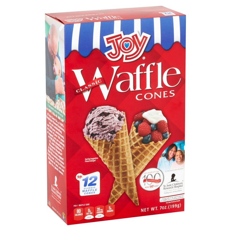 Joy Classic Waffle Cones, 12 count, 7 oz