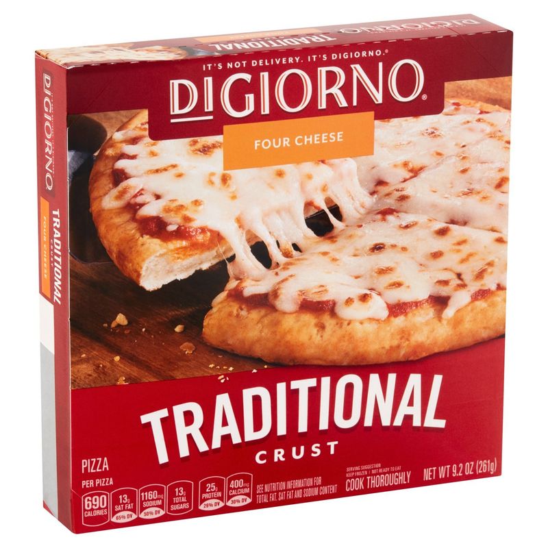 DiGiorno Four Cheese Traditional Crust Pizza ,Personal Size, 9.2 oz
