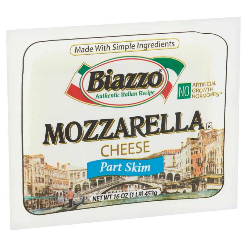 Biazzo Part Skim Mozzarella Cheese, 16 oz