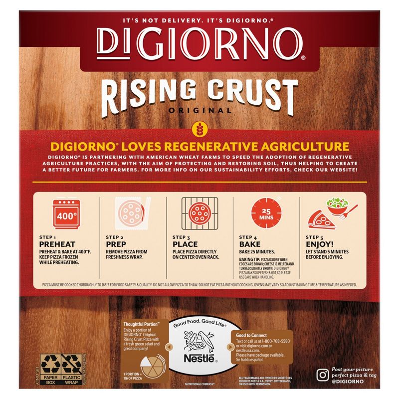 DiGiorno Supreme Rising Crust Original Pizza, 29.3 oz