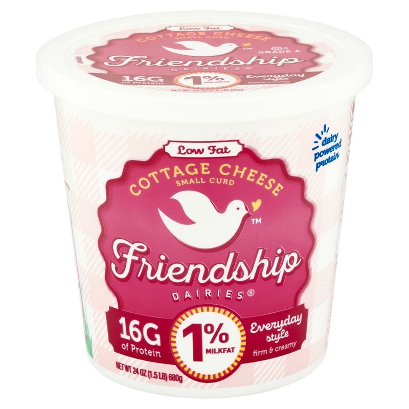 Friendship Dairies Small Curd Everyday Style Low Fat Cottage Cheese, 24 oz