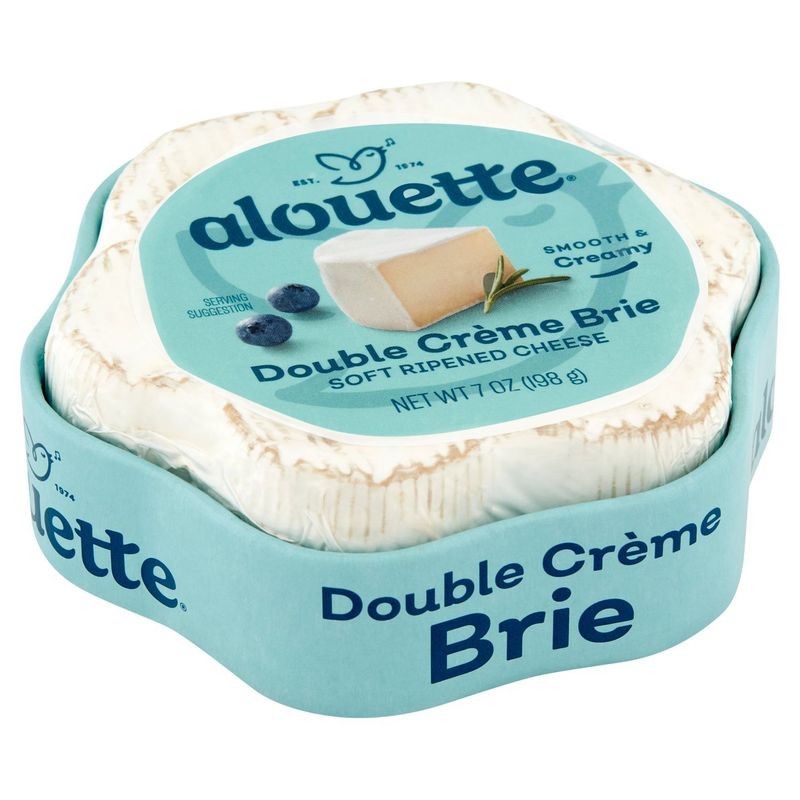 Alouette Double Crème Brie Soft Ripened Cheese, 7 oz