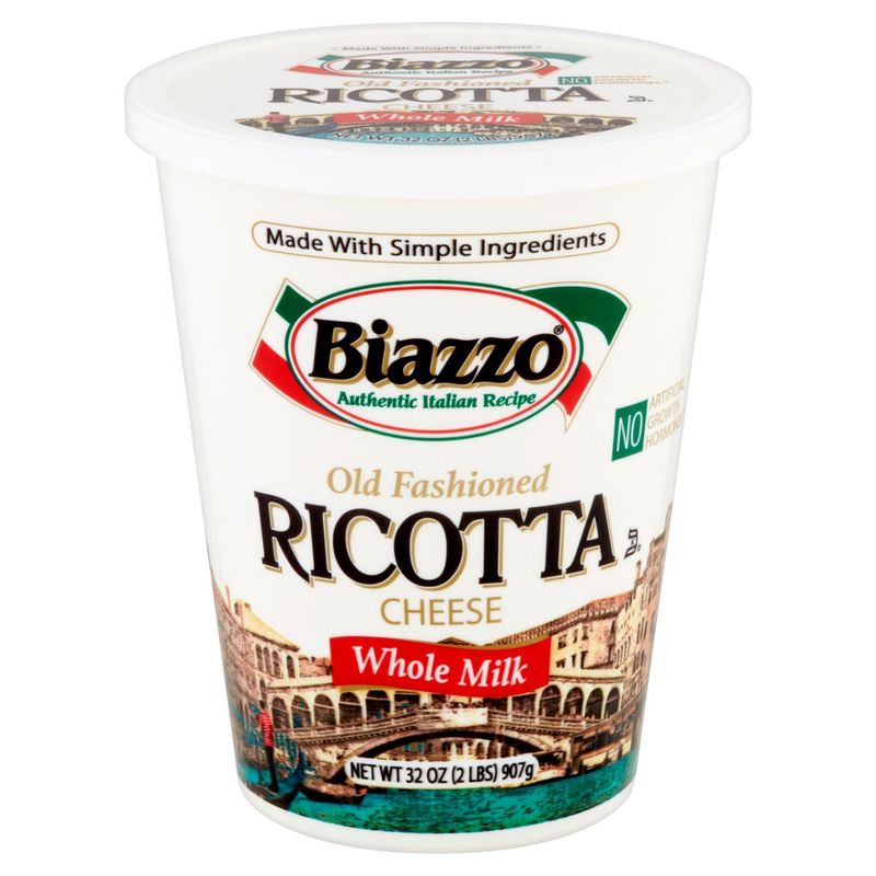 Biazzo Old Fashioned Whole Milk Ricotta Cheese, 32 oz