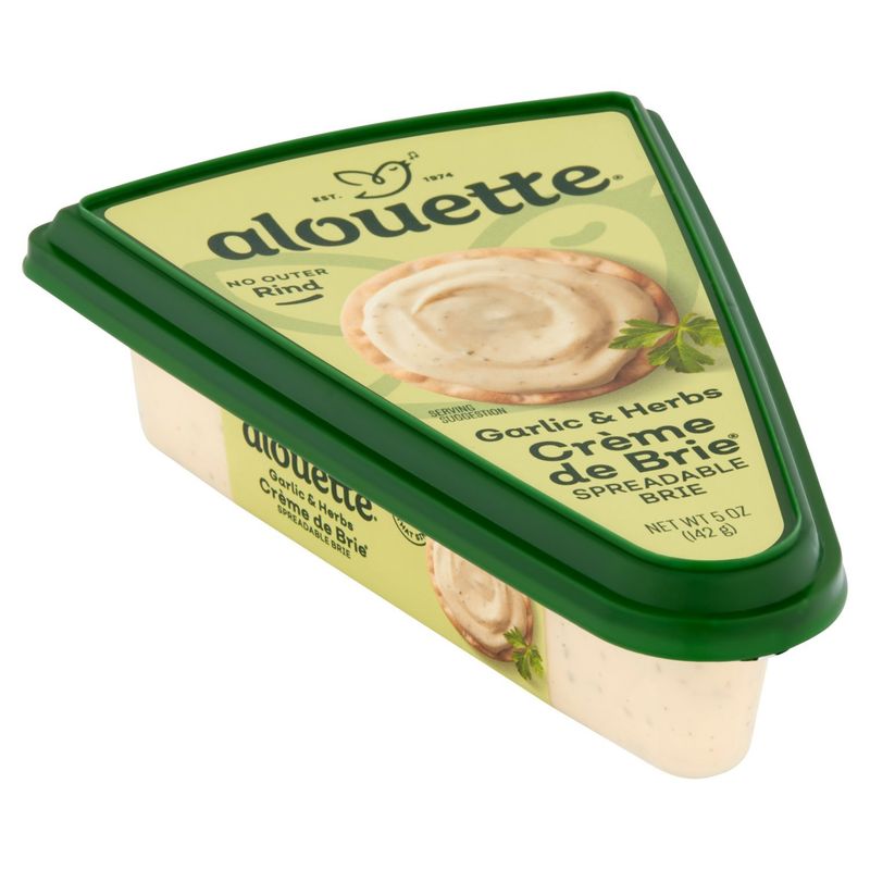 Alouette Garlic &amp; Herbs Spreadable Brie, 5 oz