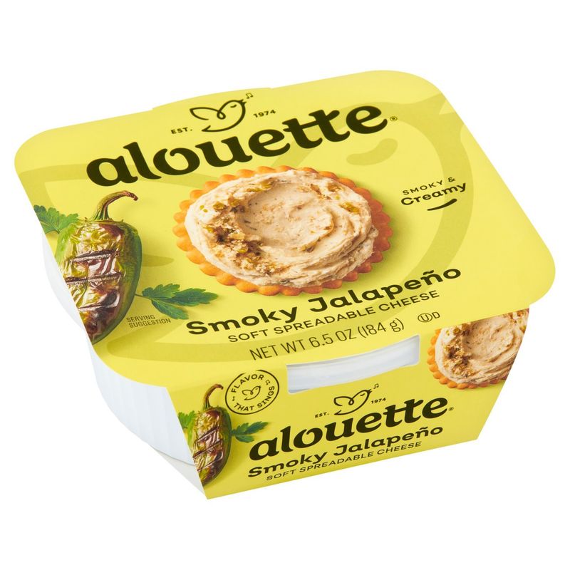 Alouette Smoky Jalapeño Soft Spreadable Cheese, 6.5 oz