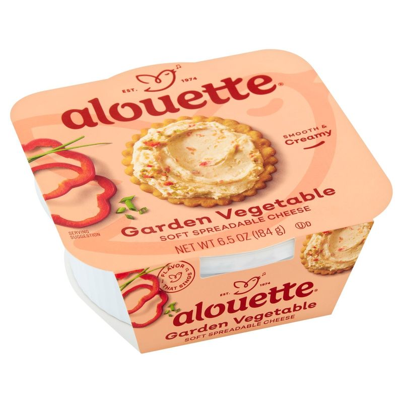 Alouette Garden Vegetable Soft Spreadable Cheese, 6.5 oz
