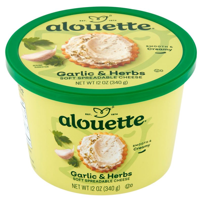 Alouette Garlic &amp; Herbs Soft Spreadable Cheese, 12 oz
