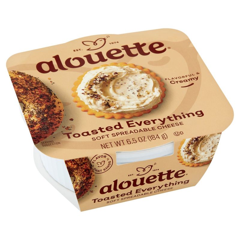 Alouette Toasted Everything Soft Spreadable Cheese, 6.5 oz