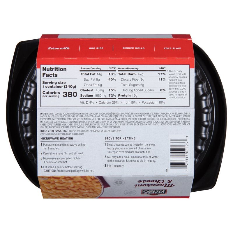 Reser's Fine Foods Macaroni &amp; Cheese, 12 oz