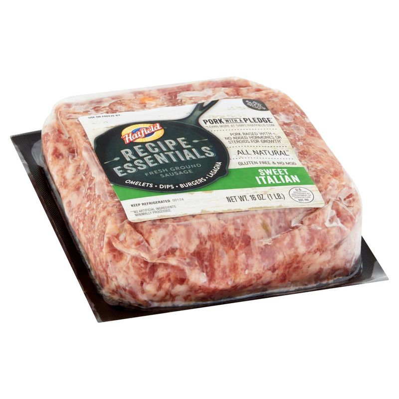 Hatfield Recipe Essentials Sweet Italian Fresh Ground Sausage, 16 oz