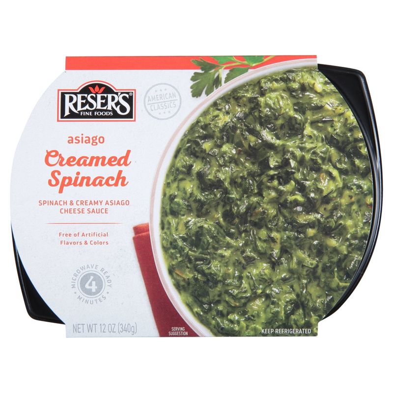Reser's Fine Foods Asagio Creamed Spinach, 12 oz