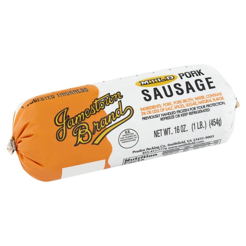 Jamestown Brand Mild Pork Sausage, 16 oz