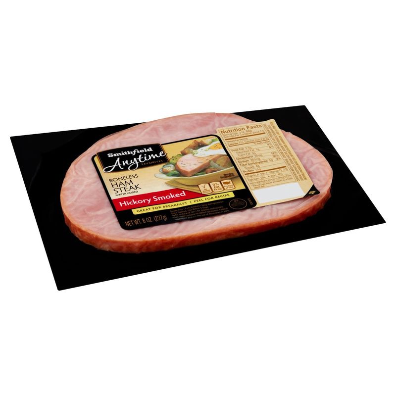 Smithfield Anytime Favorites Hickory Smoked Boneless Ham Steak, 8 oz