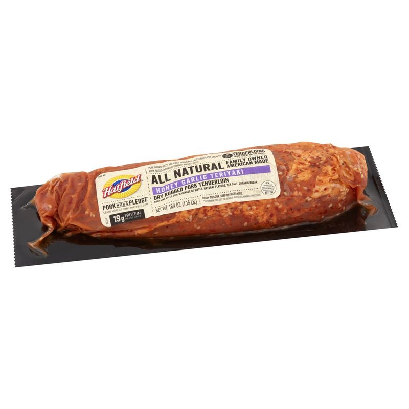 Hatfield Honey Garlic Teriyaki Dry Rubbed Pork Tenderloin, 18.4 oz