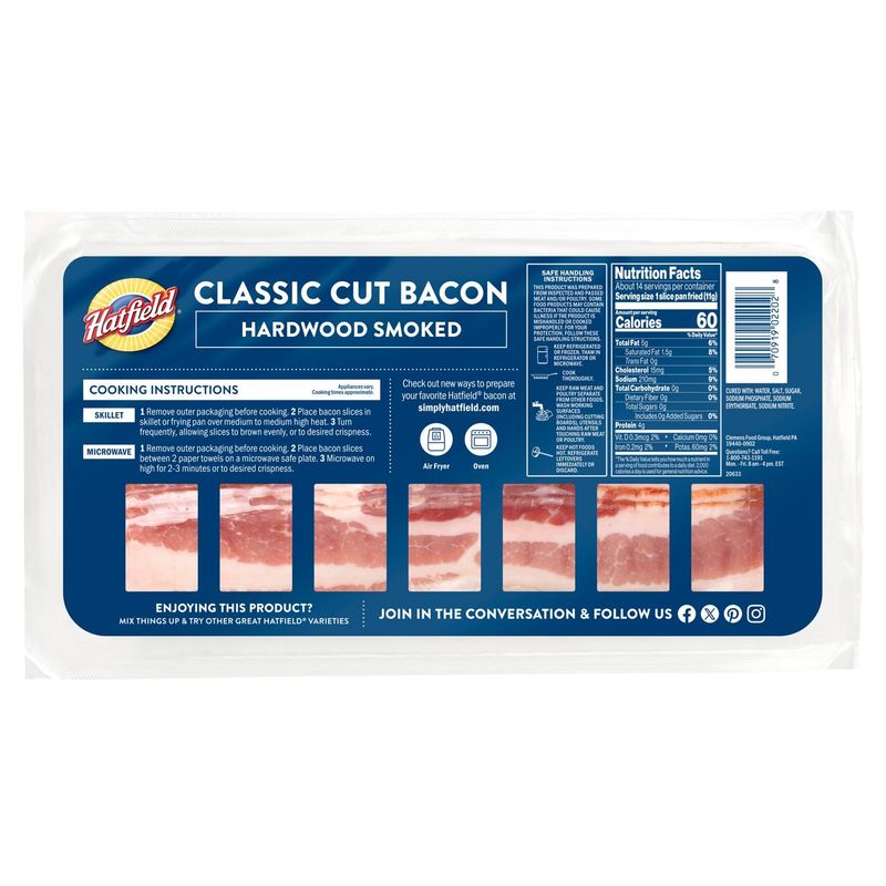 Hatfield Classic Cut Hardwood Smoked Bacon, 16 oz