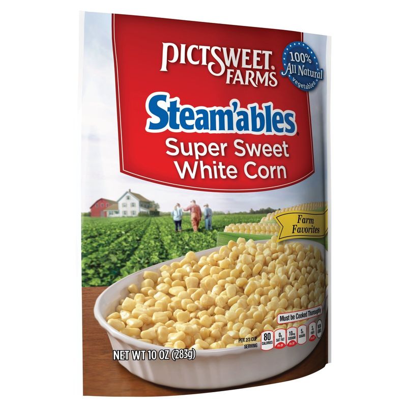 Pictsweet Farms Steam'ables Super Sweet White Corn, 10 oz