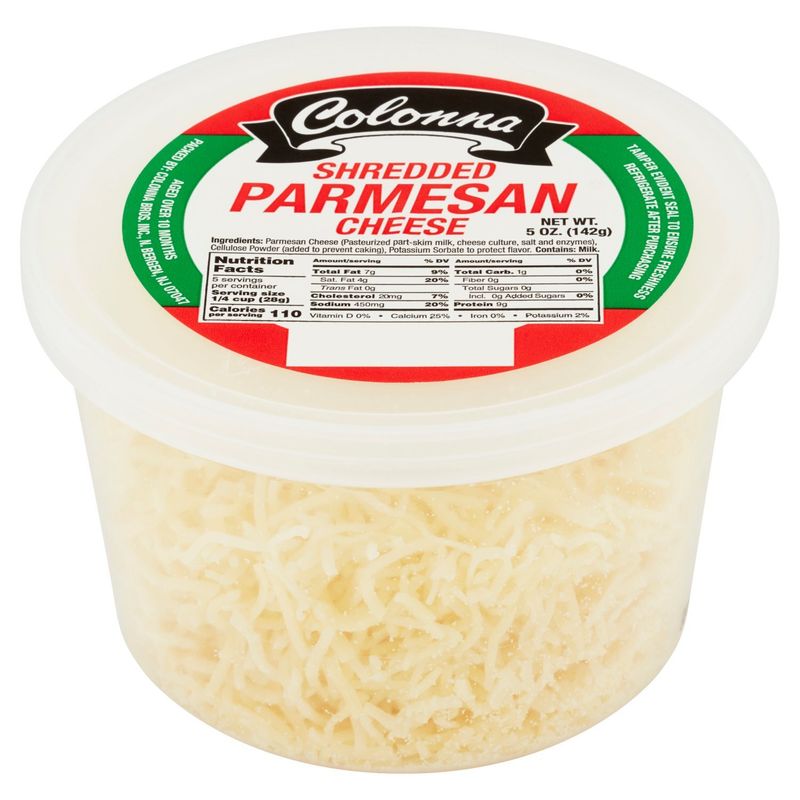 Colonna Shredded Parmesan Cheese, 5 oz