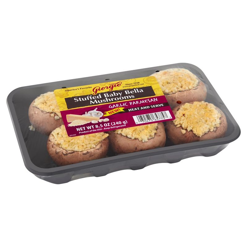 Giorgio Garlic Parmesan Stuffed Baby Bella Mushrooms, 8.5 oz