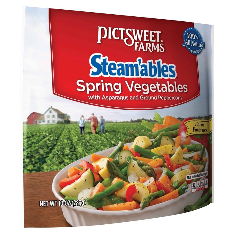 Pictsweet Farms Steam'ables Spring Vegetables with Asparagus and Ground Peppercorn, 10 oz