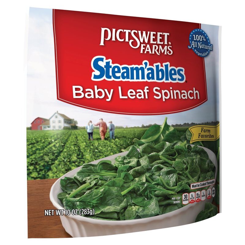 Pictsweet Farms Steam'ables Baby Leaf Spinach, 10 oz