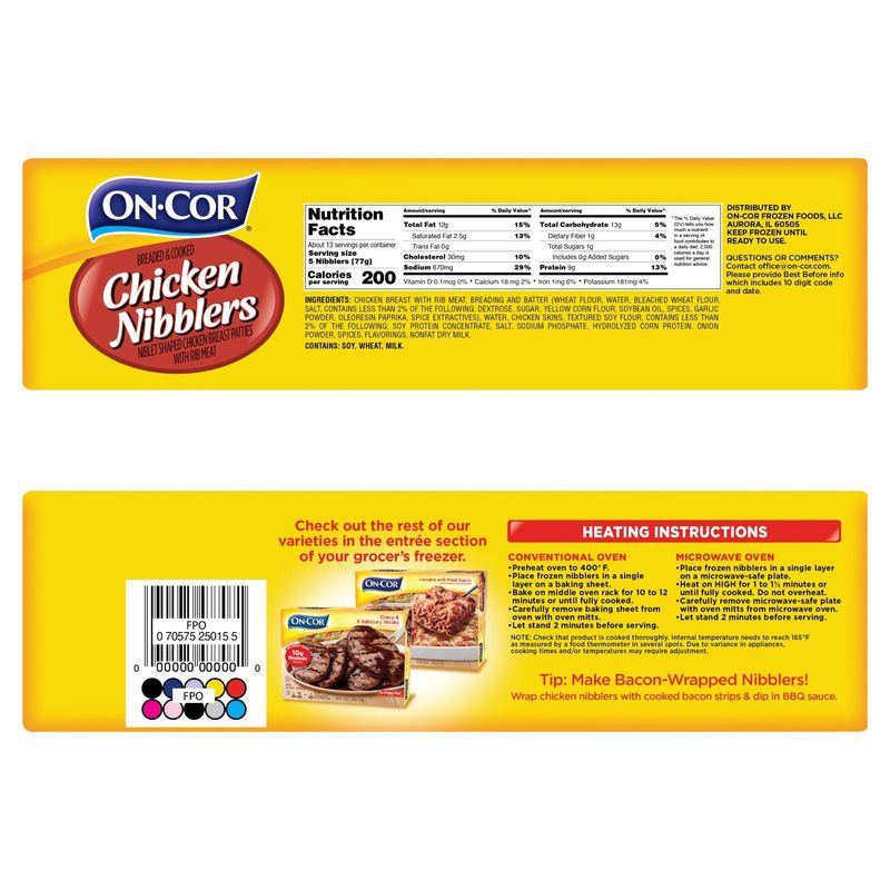 On-Cor Breaded &amp; Cooked Chicken Nibblers Value Pack, 36 oz