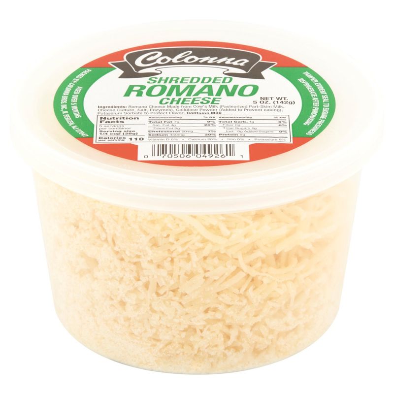 Colonna Shredded Romano Cheese, 5 oz