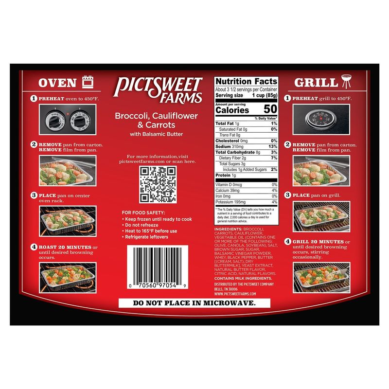 Pictsweet Farms Vegetables for Roasting Broccoli, Cauliflower &amp; Carrots, 11 oz