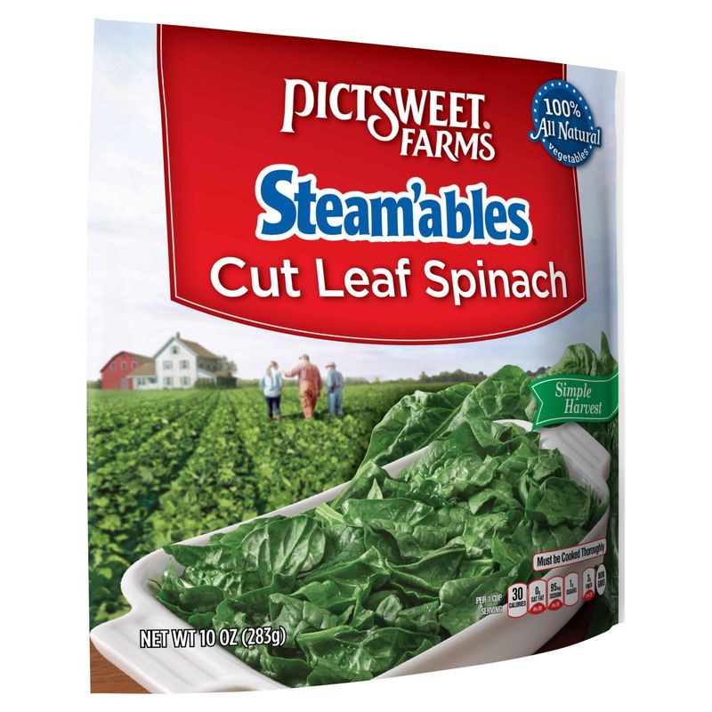 Pictsweet Farms Steam'ables Cut Leaf Spinach, 10 oz