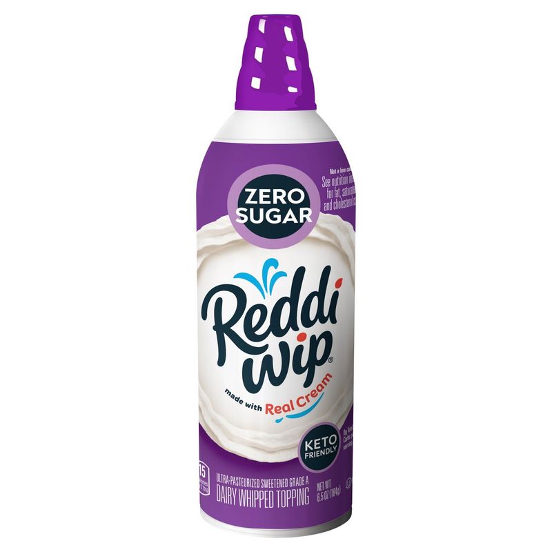Reddi Wip Zero Sugar Dairy Whipped Topping, 6.65 oz